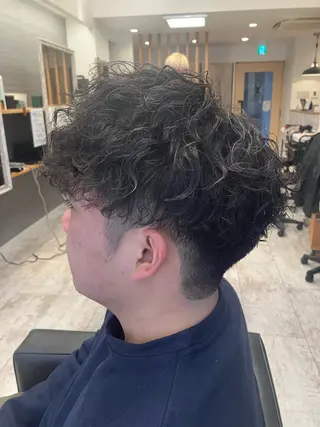 パーマ メンズ メンズ特化/パーマ/ フェードWATARUのヘアスタイル