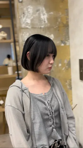 ショート ニュアンスパーマ 曲がる縮毛矯正　爲石のヘアスタイル