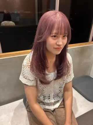 カラー ベージュ🧸/ボブ ダブルカラー/このかのヘアスタイル