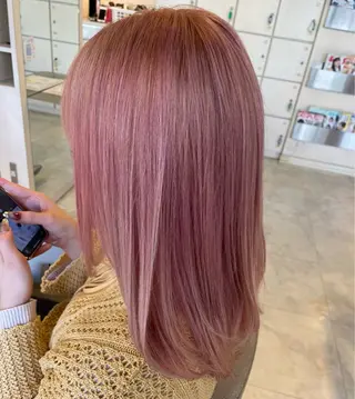 セミロング カラー 小森 永のヘアスタイル