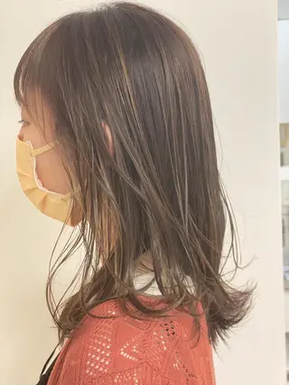 ミディアム カラー ✨オール年代🆗 🤍内田亜由子のヘアスタイル