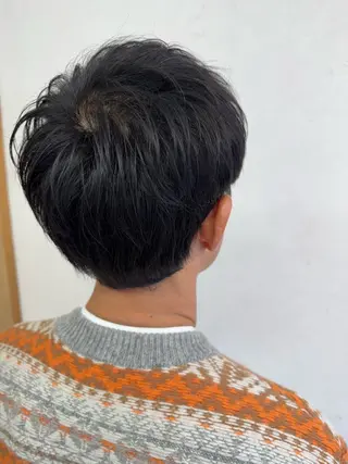 ショート メンズ パーマ/ハイトーン /吉田眞のヘアスタイル