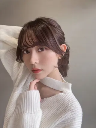 ミディアム カラー youres  hair恵比寿本店所属・小山潤/韓国レイヤー /ヘアケアマイスターのヘアスタイル