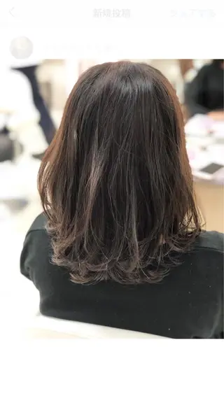ミディアム 大澤 碧のヘアスタイル