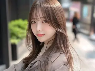 セミロング GISEL 小倉のヘアスタイル