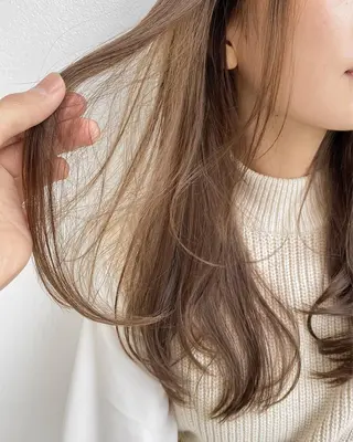 ロング カラー シェアサロン salowin所属・✨ブリーチなし透明感 カラー🥇ユースケのヘアスタイル