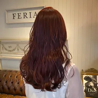 ロング カラー FERIA梅田🖤 透明感カラー🎀のヘアスタイル