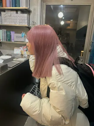 ミディアム カラー レイヤーカット/ルー ツカラー/EMIRIのヘアスタイル