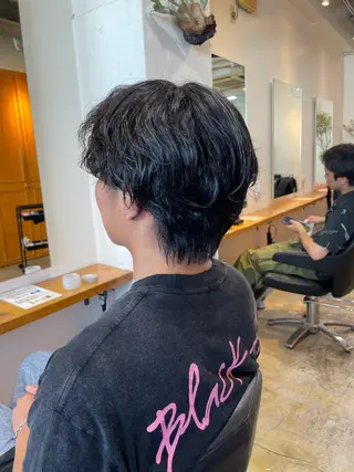 パーマ メンズ RIN／韓国ヘア レイヤーカットのヘアスタイル