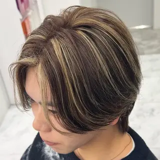 カラー メンズ メンズカット ‪‪/メッシュのヘアスタイル