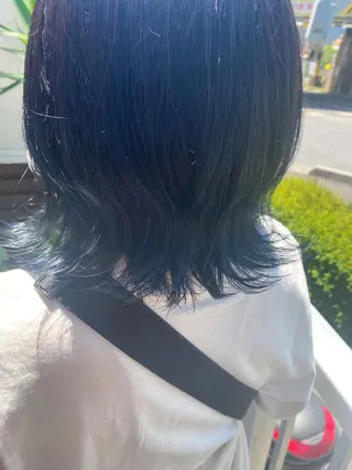 ミディアム カラー 🕶️佐藤 海李🐏のヘアスタイル