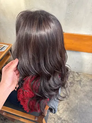 ロング カラー クキノ ケイカのヘアスタイル