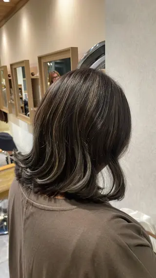 ミディアム Cloe 銀座 【クロエ ギンザ】所属・ハイトーン/暖色 カラー/maoのヘアスタイル