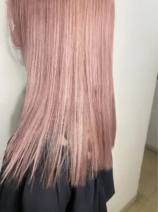 ロング ハイトーンカラー🍑 心斎橋のヘアスタイル