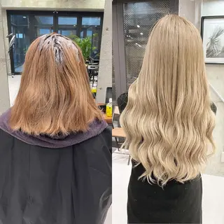 ロング カラー ヘアアレンジ TATSUYA アートディレクターのヘアスタイル