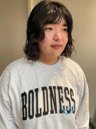 パーマ ハナ🌼 ボブ/透明感カラーのヘアスタイル