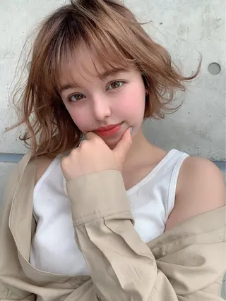 ロング カラー パーマ ヘアアレンジ メンズ キッズ ネイル マツエク・マツパ M.O.D渋谷所属・🫧渋谷美容師 たくみ🫧のヘアスタイル