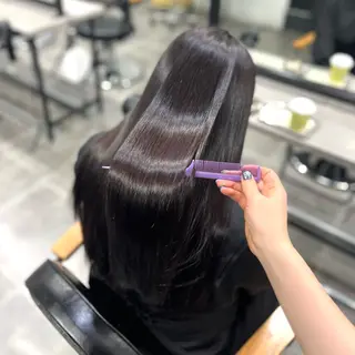 ロング カラー 無料カットモデル ユナのヘアスタイル