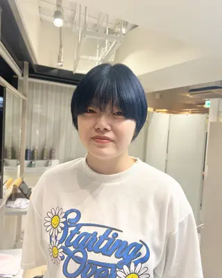 ショート カラー ai 梅田/暖色カラーのヘアスタイル