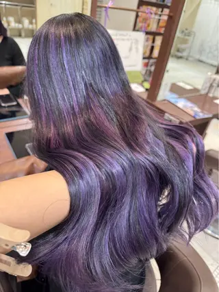 カラー 飯田 朱理のヘアスタイル