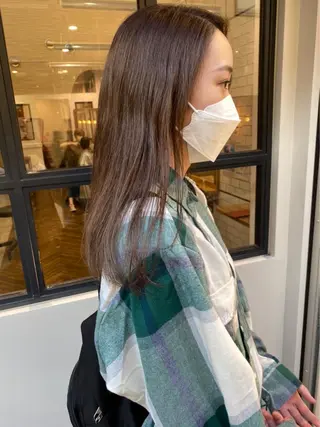 セミロング カラー レイヤー/お顔まわり 暖色カラー🍑Amiのその他イメージ