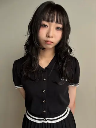 ロング yohaku misakiのヘアスタイル