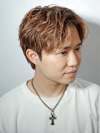 カラー メンズ 村上 ひかりのヘアスタイル