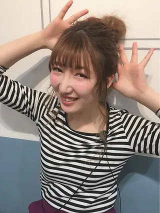 ヘアアレンジ 🩷🍭中津・梅田 エリア🍬💜のヘアスタイル