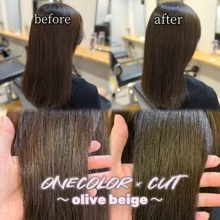 セミロング カラー Keiji🍏艶髪・ 透明感カラー🍏のヘアスタイル