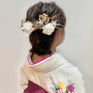 ショート ヘアアレンジ 山田 里美のヘアスタイル