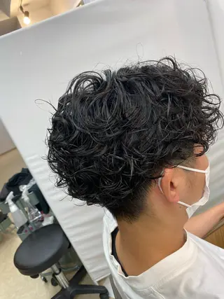 パーマ メンズ 柴田 将のヘアスタイル