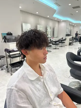 パーマ メンズ 🐺メンズパーマ マッシュ　あさひ🐺のヘアスタイル