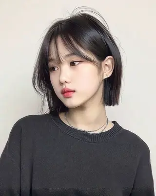 ショート カラー 切りっぱなしボブ /銀座/ケンタロウのヘアスタイル