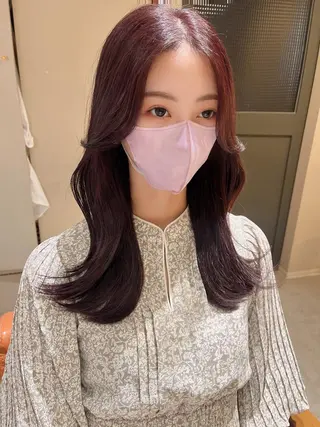 ロング 奥田 蓮のヘアスタイル