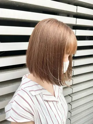 ミディアム カラー 岩戸 新のヘアスタイル