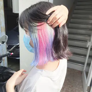 ショート カラー Via officialのヘアスタイル