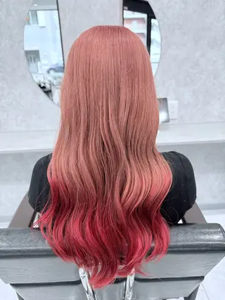 ロング カラー 🌺ハイトーン🌺 矢葺 なぎさ🌺🌺のヘアスタイル