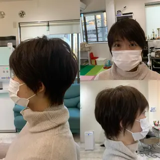 ショート 再現性ショートボブ 木又克美のヘアスタイル