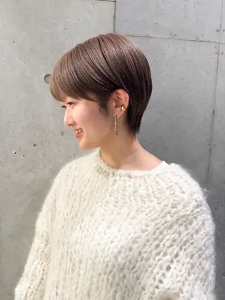 ショート カラー ヘアアレンジ ミニボブ/ブリーチ 🌈MISATOのヘアスタイル