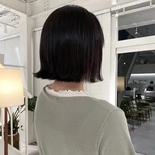 ミディアム カラー 林 千聖のヘアスタイル