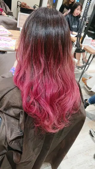 ロング カラー ACROあべの店所属・艶カラー/インナー /グラデ/大西小百合のヘアスタイル