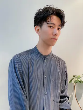 ショート パーマ メンズ 栄/矢場町 三井太朗のヘアスタイル