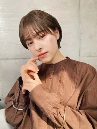 ショート カラー パーマ ヘアアレンジ メンズ キッズ ネイル マツエク・マツパ モリモト サナのヘアスタイル