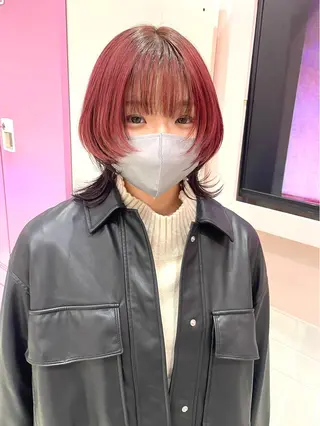 ミディアム カラー 艶髪 🦋CON🦋のヘアスタイル