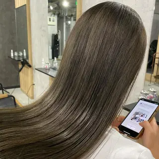 ロング カラー ヘアアレンジ 韓国レイヤー/ 顔周り💕田中将吾のヘアスタイル