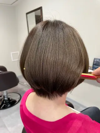 ショート 縮毛矯正、髪質改善／ 松田 龍之介のヘアスタイル