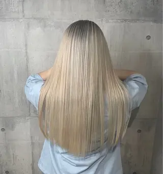 ロング カラー _WHITE難波店【アンダーバーホワイト】所属・鬼塚脇 一輝のヘアスタイル