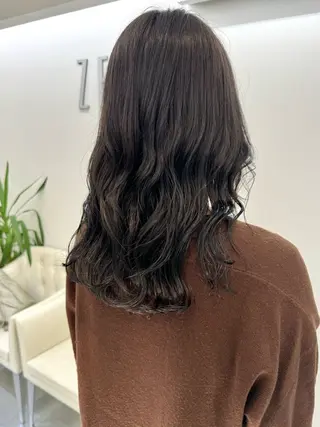 ロング パーマ ZENKO表参道店所属・デジタルパーマ 🌀ボブ　萩原　龍のヘアスタイル