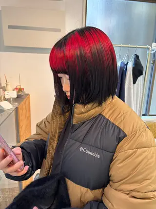 ミディアム カラー sakura🌸 レイヤー/韓国ヘアのヘアスタイル