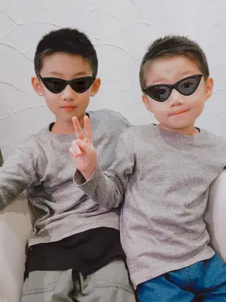 キッズ 髪質改善&白髪ぼかし カラー♡店長みやけ♡のヘアスタイル